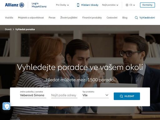 pobočky a poradci allianz. vyhledat můžete mezi 1500 poradci allianz. kontaktujte nás.