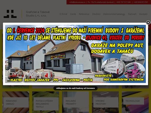grafické a tiskové studio l+l se zabývá výrobou tiskovin s velmi širokým portfóliem služeb, tiskem bakalářských prací a svatebních oznámení na míru.