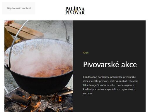 oficiální web rodinného pivovaru a pěstitelské palírny ve žlebských chvalovicích