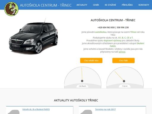 autoškola třinec - školení řidičů, kondiční jízdy, řidičské průkazy skupiny a1, b, c, ce.