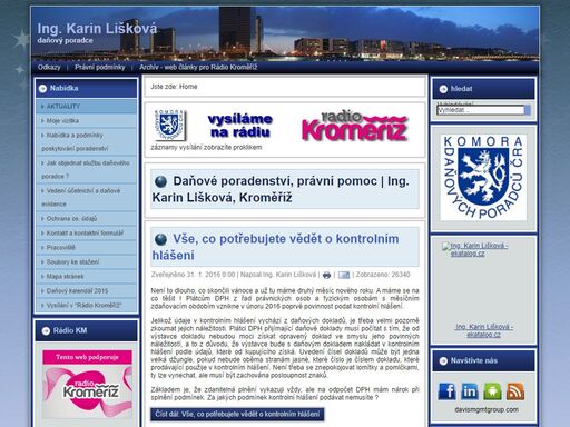 daňový poradce,daňová evidence,daňové přiznání,poskytování poradenství poskytujeme klientům komplexní služby daňového poradce - vedení účetnictví, mzdy, daňové analýzy, zastupování před finančním úřadem.