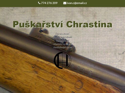 opravy a úpravy zbraní, restaurování, nastřelování, montáže, servis zbraní.