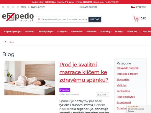 expedo je dobré místo pro nákup moderního a kvalitního nábytku za dobrou cenu. více než 3000 položek skladem od skříně do předsíně, po sedačku v obýváku, nebo postel do ...