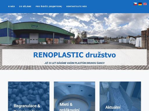 renoplastic družstvo - již 30 let se pro vás zabýváme recyklací odpadů. | recyklace | mletí a práškování plastů | výroba čistících prostředků