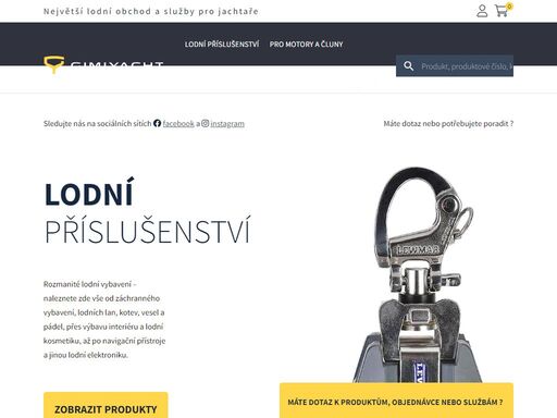nakupte u nás vybavení pro lodě, jachty a čluny. kromě lodních motorů a lodního příslušenství nabízíme též lanový servis, výrobu plachet a další služby.