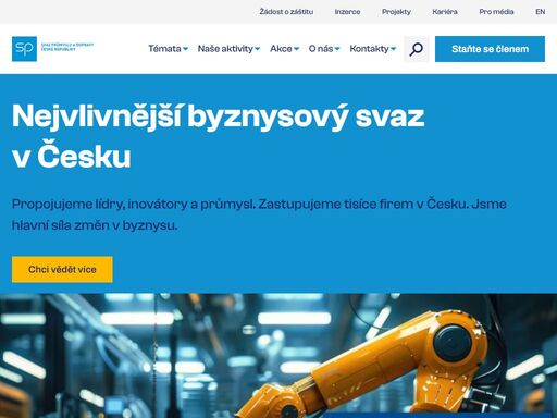 svaz průmyslu a dopravy čr je nestátní dobrovolnou nepolitickou organizací, která sdružuje zaměstnavatele a podnikatele v česku. je největším zaměstnavatelským svazem, který reprezentuje rozhodující část českého průmyslu a dopravy.