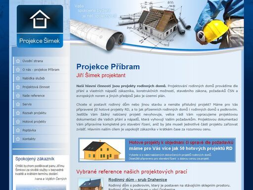 naší hlavní činností je projektování rodinných domů. projektové dokumentace rodinných domů provádíme dle přání a vlastních nápadů zákazníka. 