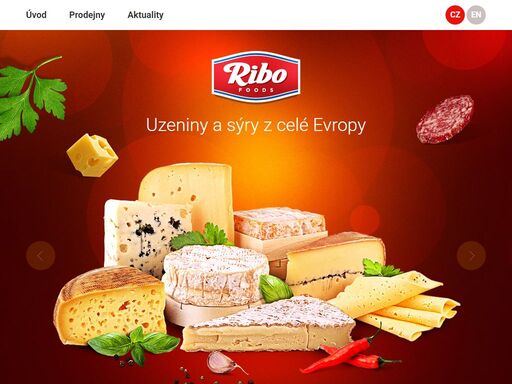 ribo s.r.o. vyrábí jak vlastní výrobky té nejvyšší kvality, tak zpracovává, upravuje, balí a prodává tradiční uzeniny a sýry z celé evropy.