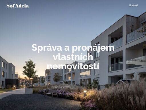 správa a pronájem vlastních nemovitostí