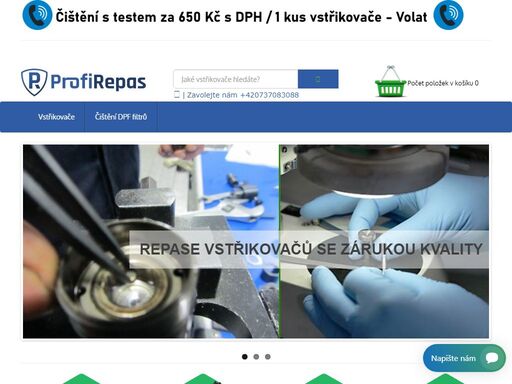 repase vstřikovačů - opravy vstřikovačů se zárukou až 3 roky. jsme specialisté na repase vstřiku. common-rail - systém přímého vstřikování paliva. nabízíme repasi, opravy, testy, vstřikovačů.