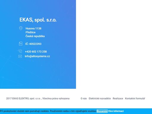 jsme odborníci na výrobu elektrorozvaděčů, elektromontážní a elektroinstalační práce