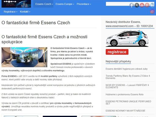 o fantastické firmě essens czech brno - firma, pro kterou je zdraví a krása, vysoká kvalita i nízká cena na prvním místě. spolupráce je jednoduchá a hlavně baví