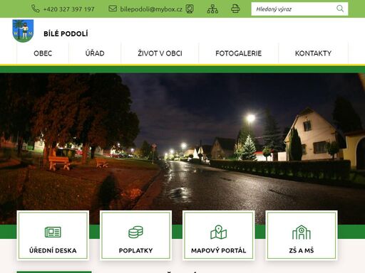 oficiální stránky obce bílé podolí