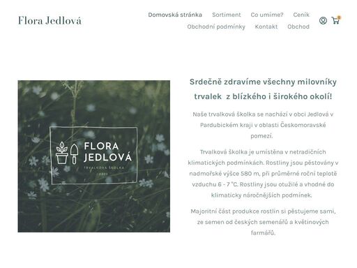 trvalková školka flora jedlová