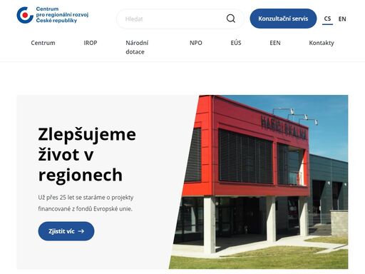 centrum pro regionální rozvoj české republiky je moderní státní organizace, která už přes 25 let zlepšuje život ve všech českých regionech.