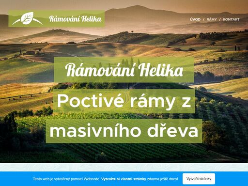 rámování obrazů z masivního barevného dřeva na míru. na přání zákazníků - barva, tvar, zlatá žilka atd.