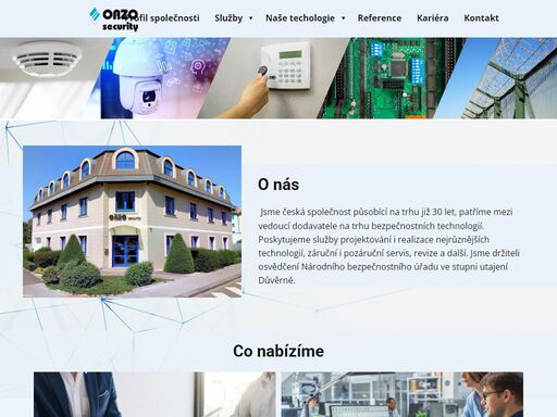 ?;jsme česká společnost působící na trhu již 30 let, patříme mezi vedoucí dodavatele na trhu;bezpečnostních technologií. poskytujeme služby projektování i realizace nejrůznějších technologií, záruční i pozáruční servis, revize a další. jsme držiteli osvědčení národního bezpečnostního úřadu ve stupni utajení důvěrné.