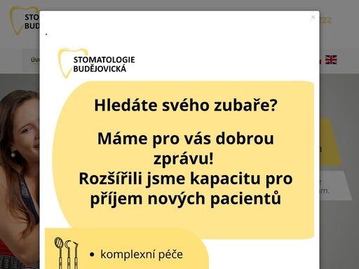 vše, na co si vzpomenete kolem zubů, máme pod jednou střechou. máme smlouvy se všemi zdravotními pojišťovnami. objednejte se ještě dnes na konzultaci nebo ošetření.