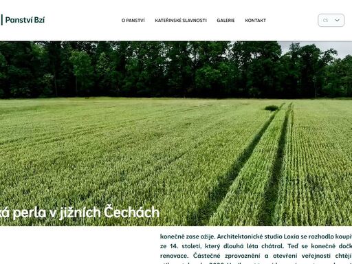 panství bzí, historická perla v jižních čechách konečně zase ožije. architektonické studio loxia se rozhodlo koupit zámek bzí ze 14. století, který dlouhá léta chátral. teď se konečně dočká rozsáhlé renovace. částečné zprovoznění a otevření veřejnosti chtějí architekti stihnout do roku 2030. vzniknout tu má luxusní resort pro rekreaci.