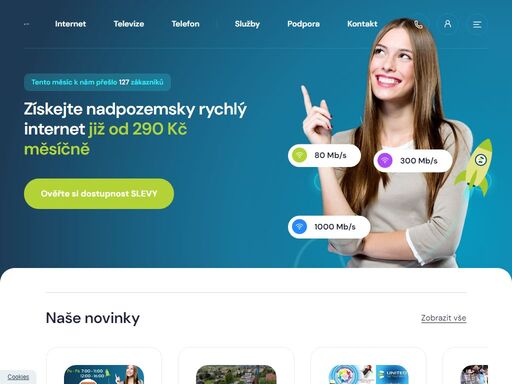 nenechte si utéct nejoblíbenější tarif internetu za 145 kč měsíčně na celý rok. kontaktujte nás pro nejvýhodnější tarif.