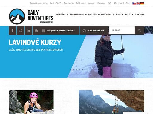 pořádáme outdoorové kurzy v čr i v zahraničí a firemní akce, zajišťuje poradenství v oblasti outdoorových sportů a aktivit v přírodě.