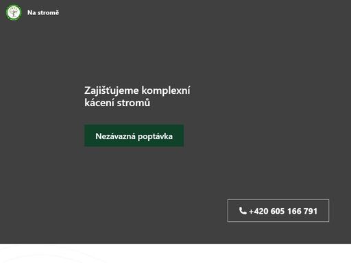 zajišťujeme komplexní kácení stromů 