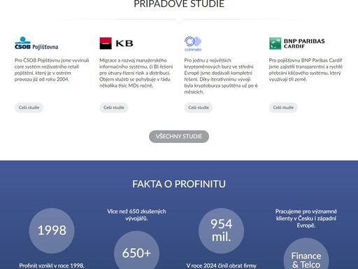 přední český dodavatel it služeb v oblasti vývoje software na zakázku a komplexních softwarových a datových řešení s ratingem 4,8. ? 650+ expertů ve 3 státech.