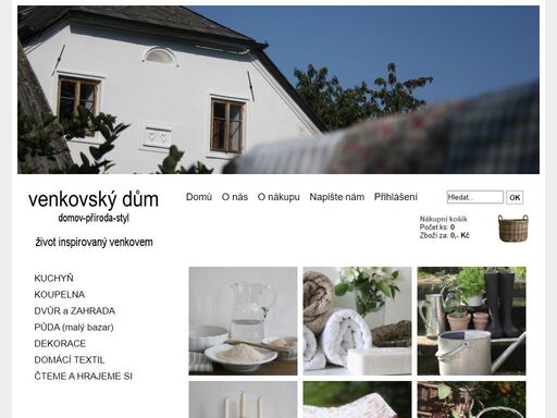 venkovský dům je e-shop orientovaný na venkovský styl bydlení.