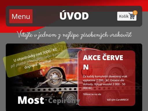 carswreck - vrakoviště, prodej použitých autodílů