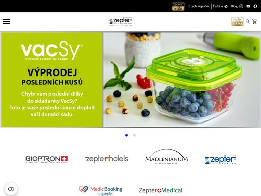 oficiální eshop zepter. nakupujte všechny produkty zepter na jednom místě. staňte se členy zepter club a nakupujte se zvýhodněním od -5 % až do -40 %