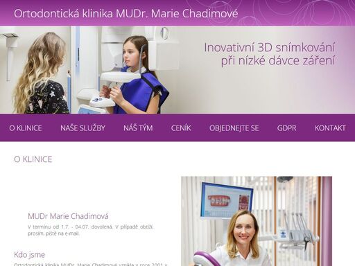 ortodontická klinika mudr. marie chadimové