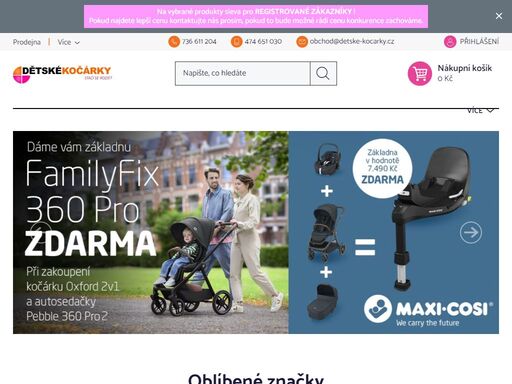 nejsme jen anonymní eshop, jsme tým lidí s vášní pro dětský svět. více než 20 let vám s radostí pomáháme vybrat ten pravý kočárek, autosedačku a další výbavičku. díky bohatým zkušenostem vám odborně poradíme a nabídneme kvalitní značky pro každou vaši potřebu i rozpočet. neustále pro vás hledáme novinky, inspirace a…