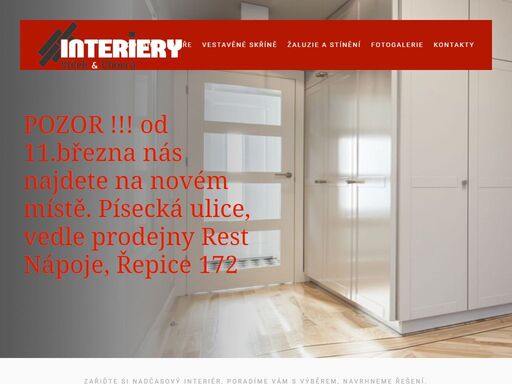prodej a montáž všech typů podlah, interiérových dveří, nábytku a stínící techniky. prodejna ve strakonicích.
