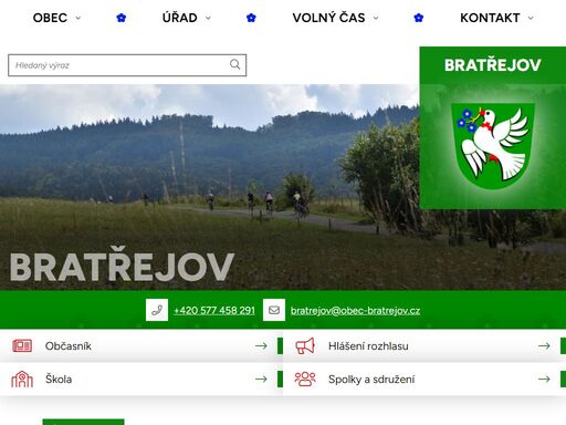 obec bratřejov, bratřejov, obecní úřad, úřední deska oficiální stránky obce bratřejov