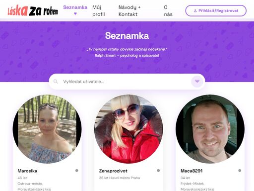 česká online seznamka zdarma. naše internetová seznamka je bezplatná a bez reklam. jděte štěstí naproti a zaregistrujte se zdarma ještě dnes.