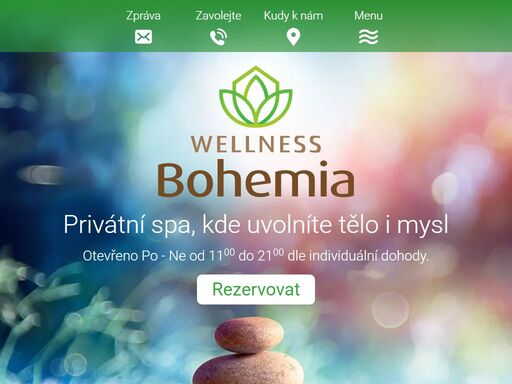 infrasauna, parní lázeň, finská sauna, kneippova lázeň, vířivka a relaxace, solná terapie, chromoterapie - pohoda pro tělo i duši, individuální přístup - wellness bohemia | říčany