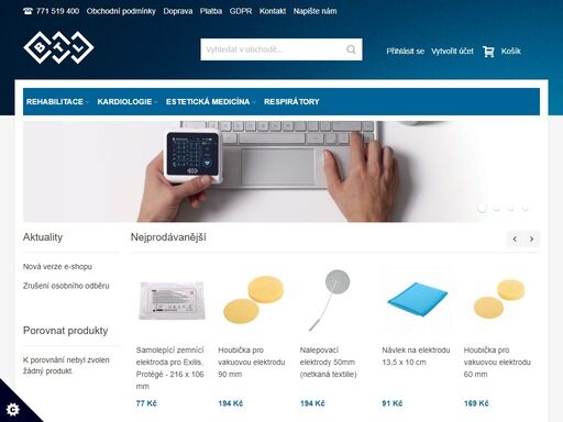 cvičební pomůcky pro rehabilitaci a fyzioterapii. značkové prostředky pro wellness, masa´že a balneoterapii. šetřete s naším věrnostním programem.