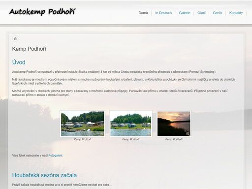 kemp podhoří - ideální místo pro vaši dovolenou.
