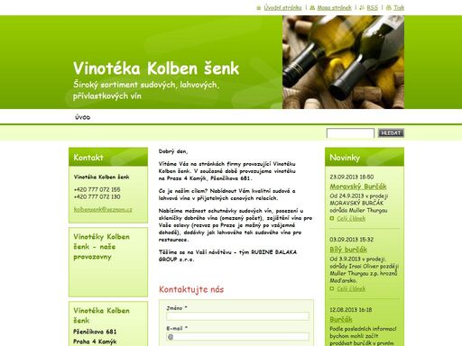 široký sortiment sudových, lahvových, přívlastkových vín