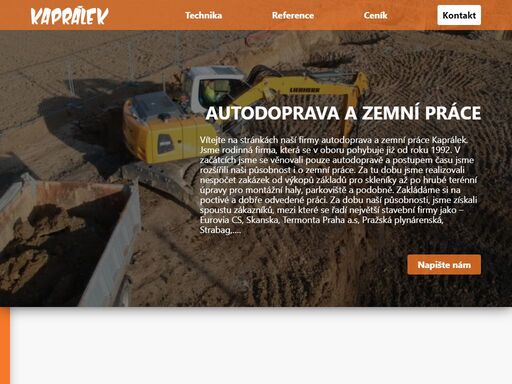 autodoprava a zemní práce