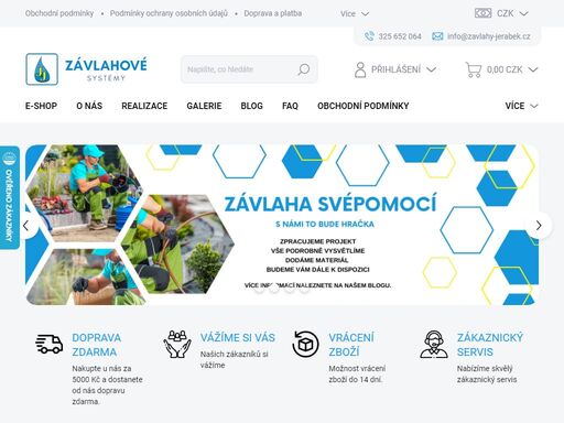 nabízíme zavlažování trávníků, závlahy pro pole, sady, parky, sportovní plochy, skleníky, kapková závlaha, mikrozadešťovací systém, postřikovače, přihnojování, filtrace, automatika, čerpadla.