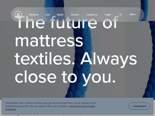 welcome to the future of mattress textiles. bekaertdeslee is always close to you.