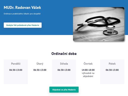 ordinace praktického lékaře pro dospělé