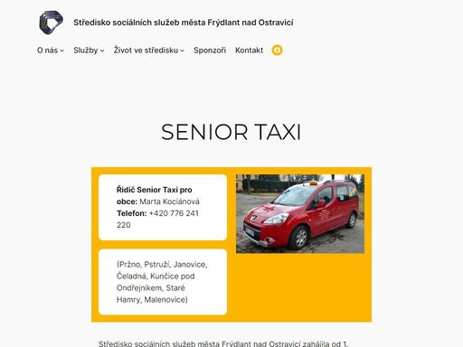 středisko sociálních služeb města frýdlant nad ostravicípadlých hrdinů 312<br>739 11 frýdlant nad ostravicí<br>ičo: 00847020<br>komerční banka, pobočka frýdlant nad ostravicí<br>č. ú.: 36031781/0100