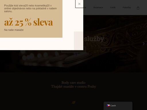 luxusní body-care studio v centru prahy nabízí tradiční thajské masáže, kosmetiku a detoxikační rituály. rezervujte si čas pro sebe už dnes.