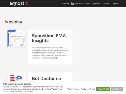 agnostix je technologická společnost zaměřená na dodávky it projektů, zejména pro enterprise klientelu z oblasti finančnictví a telekomunikací.