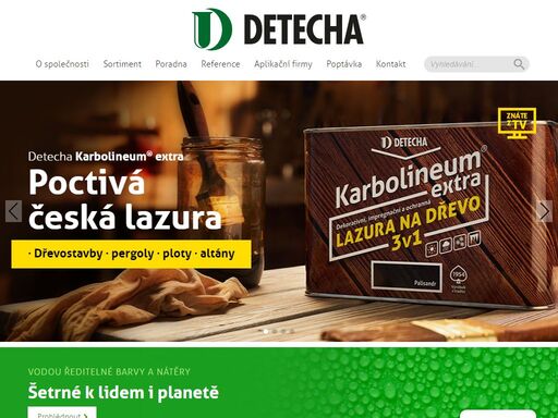 dlouholetá tradice a kvalita. detecha je českým výrobcem nátěrových hmot, které se vyznačují vysokou kvalitou, příznivou cenou a výbornými vlastnostmi.