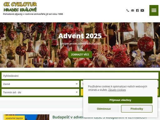 cykloturistika, cyklistické zájezdy cestovní kancelář cyklotur hradec králové
