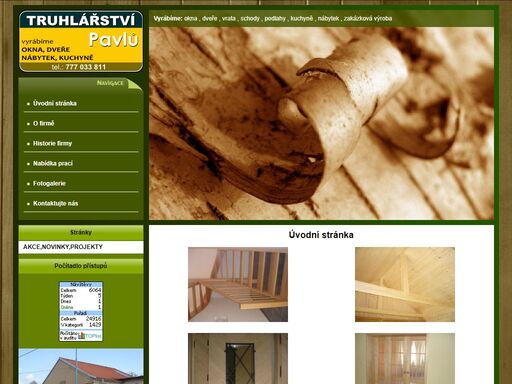 truhlářství pavlů, vysočina, veškeré typy oken, dveře, vrata, schody, podlahy, masiv, laminátové, kuchyně, nábytek, restaurátorské práce