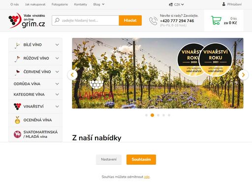 vino-grim.cz - vína za ceny vinařů. vyberte si v klidu a dle svého, u nás nakupujete za vinařské sklepní ceny!